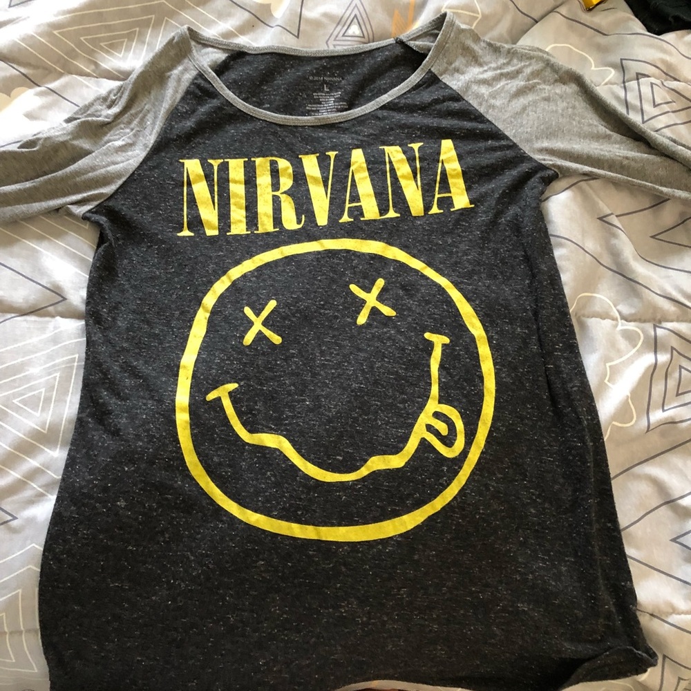 Nirvana baseball tee